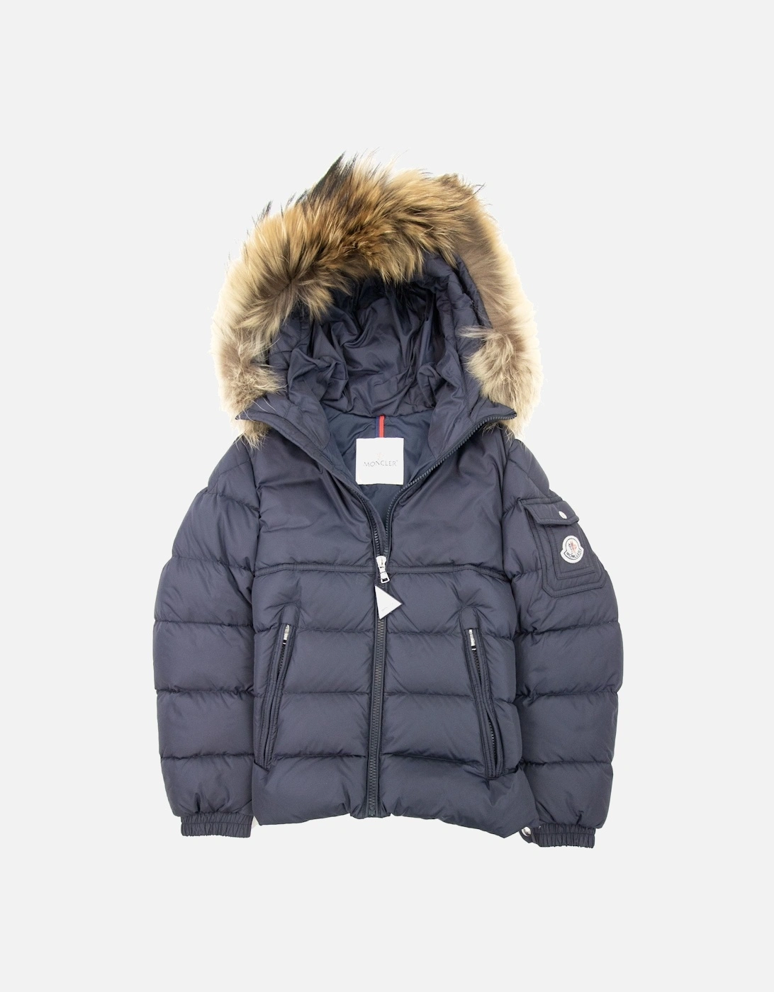 Junior New Byron Fur Coat Navy 742