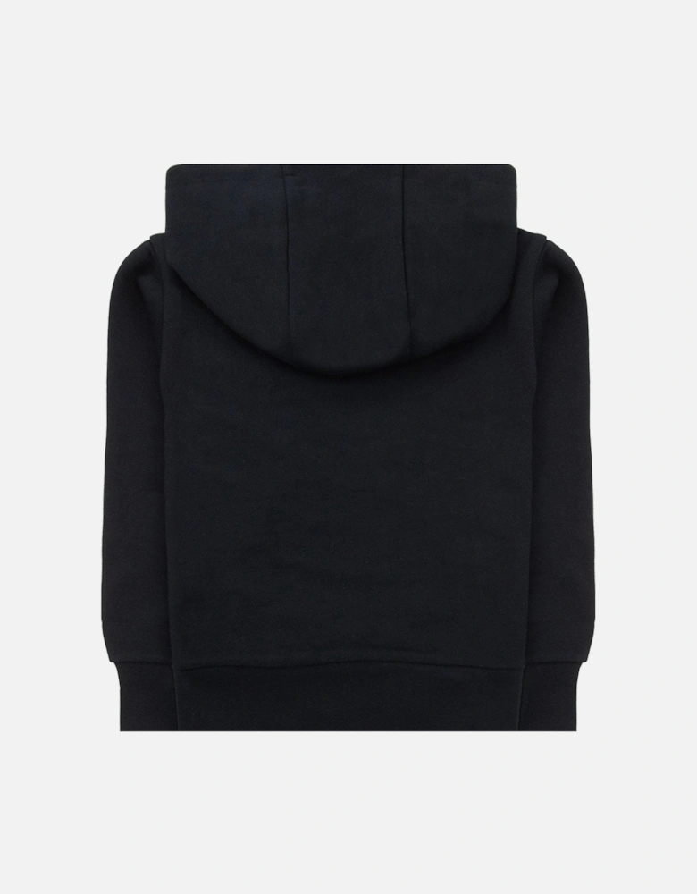 Junior Logo Printed Hoodied Sweatshirt Black 999