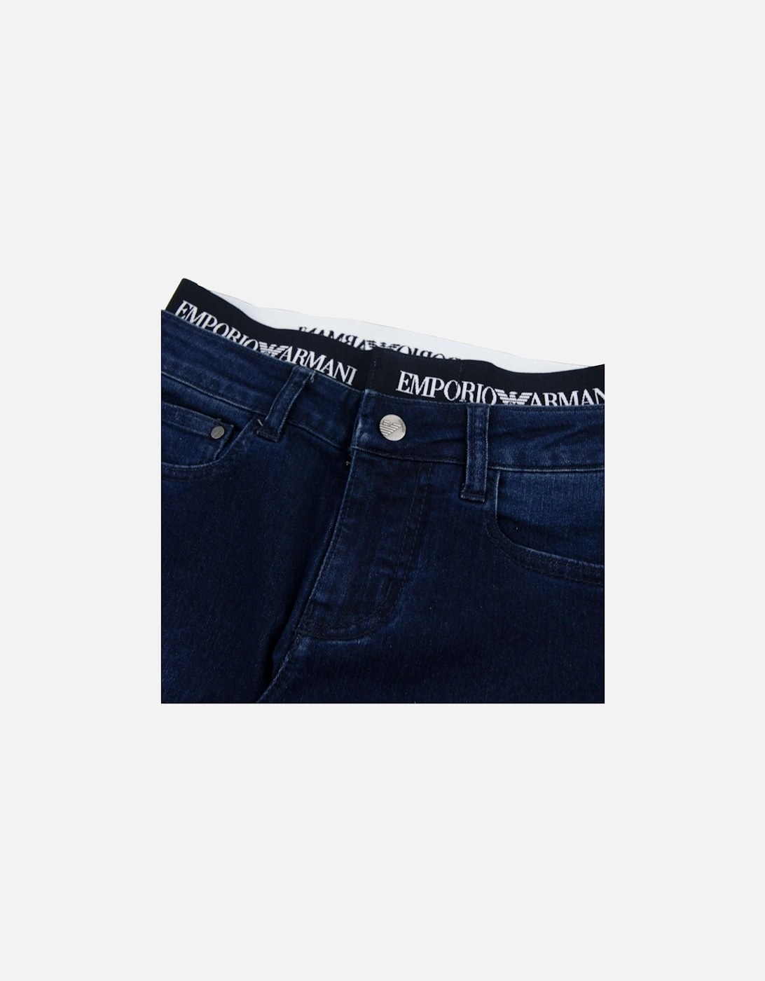 Jnr J17 Logo Insert Jeans 0941 Denim Blue