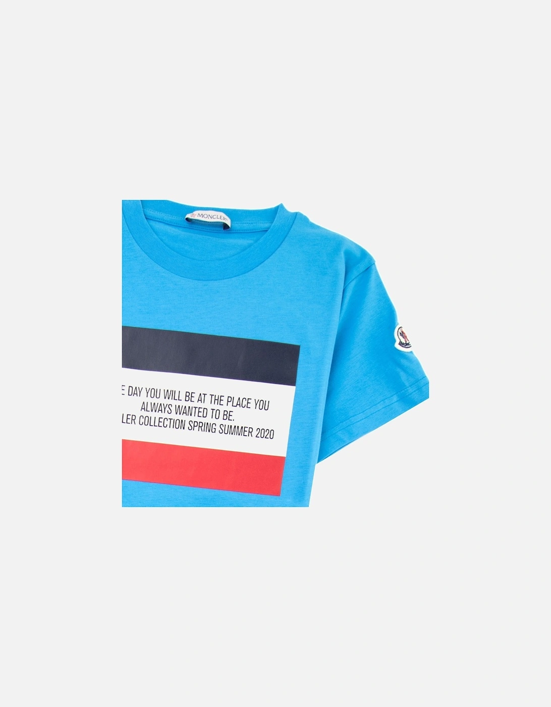 Junior Maglia Quote T-shirt Sky Blue