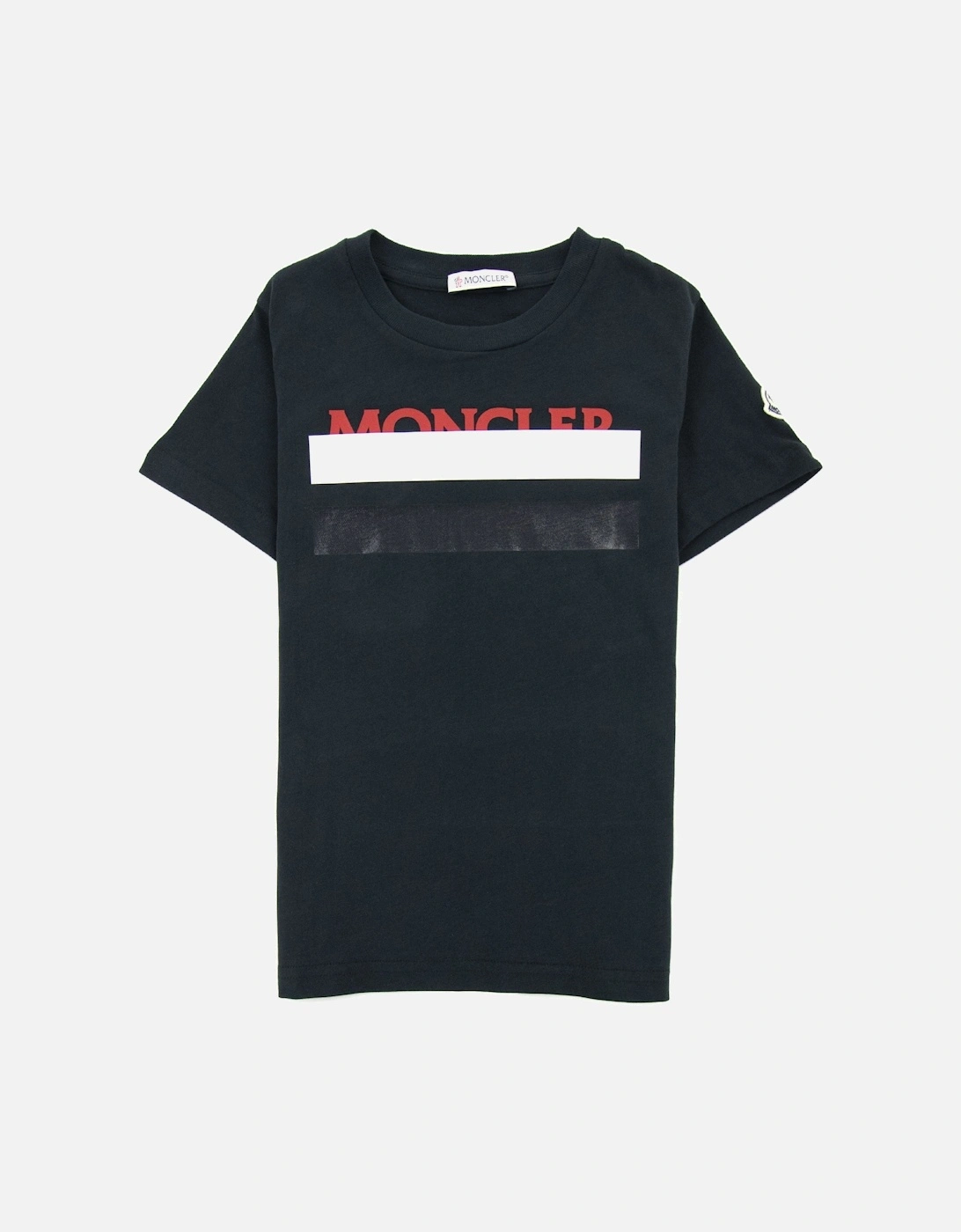 Junior Rubber Logo Maglia T Shirt Black, 4 of 3