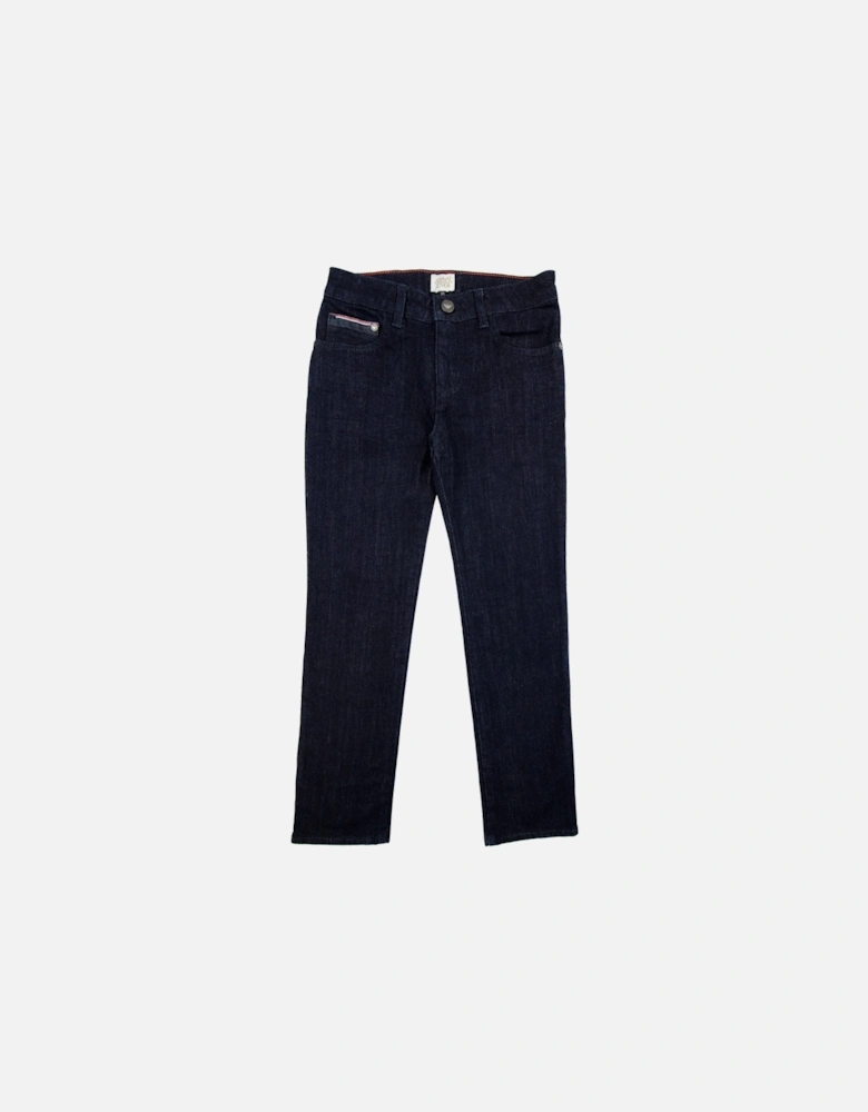Junior Five Pocket Dark Denim Jeans Dark Denim