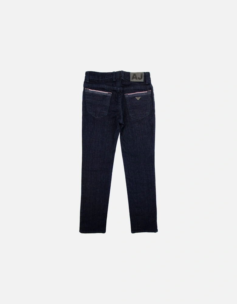 Junior Five Pocket Dark Denim Jeans Dark Denim