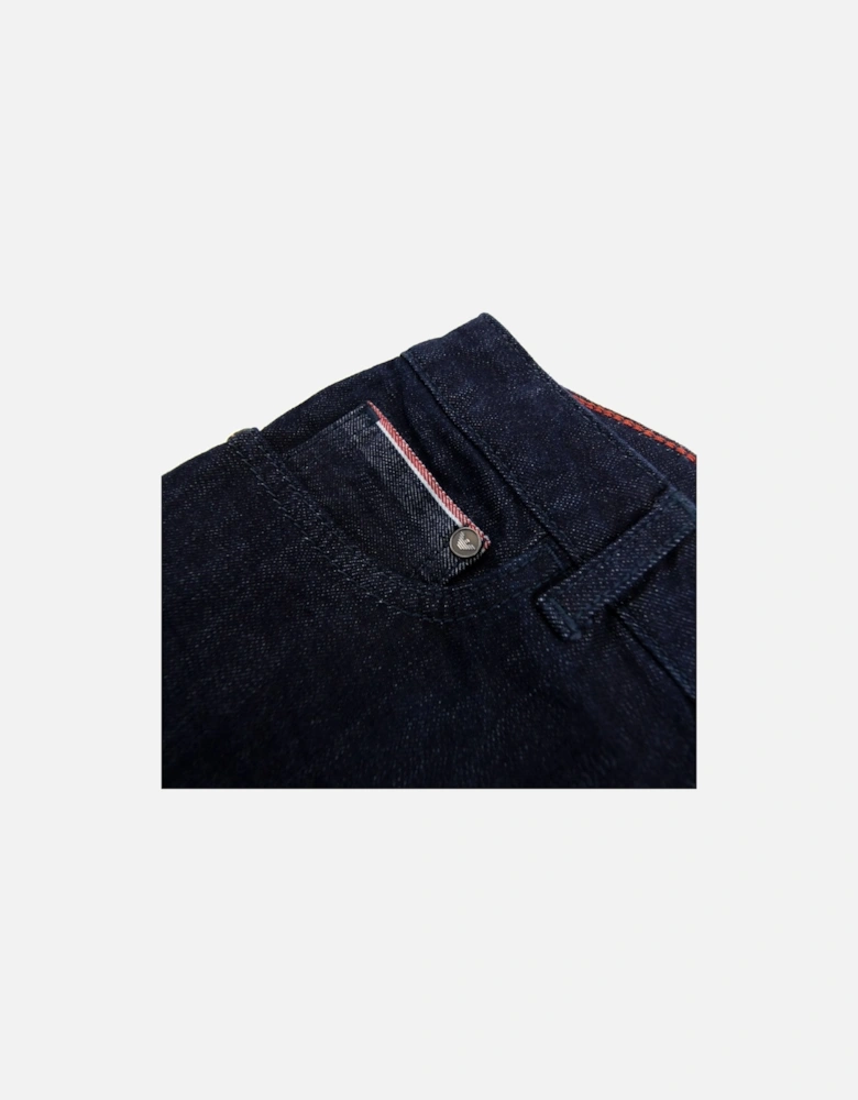 Junior Five Pocket Dark Denim Jeans Dark Denim