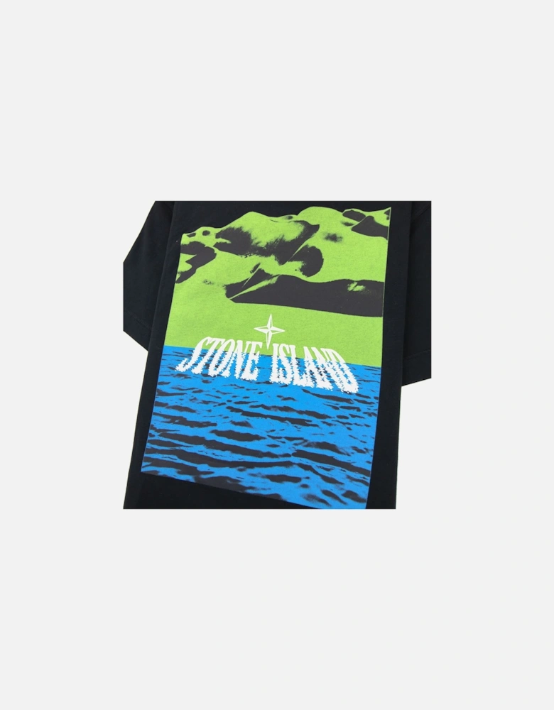 Junior Digital Landscape T-shirt Black V0029
