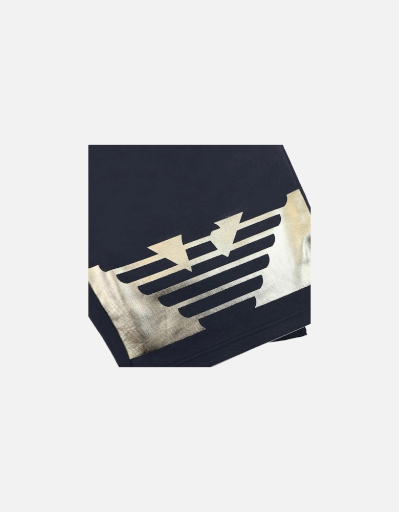 Jnr T-shirt And Shorts Set With Metal Prints Grey/black