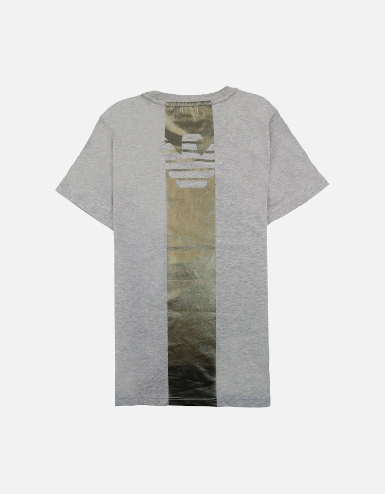Jnr T-shirt And Shorts Set With Metal Prints Grey/black