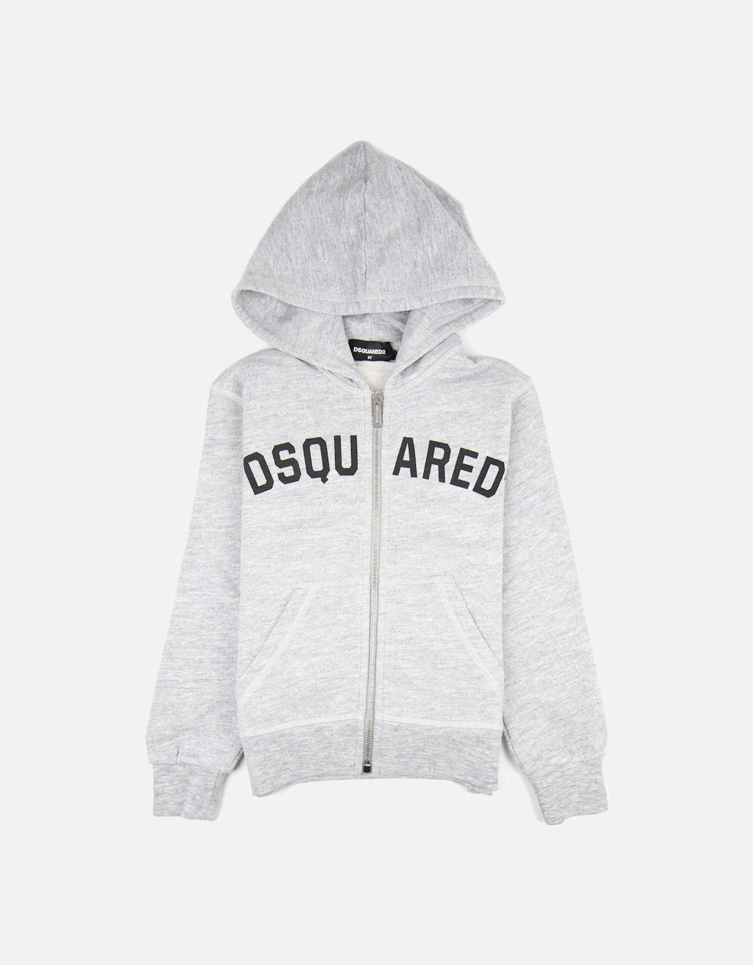 Kids Logo Print Zip Up Logo Grey, 3 of 2