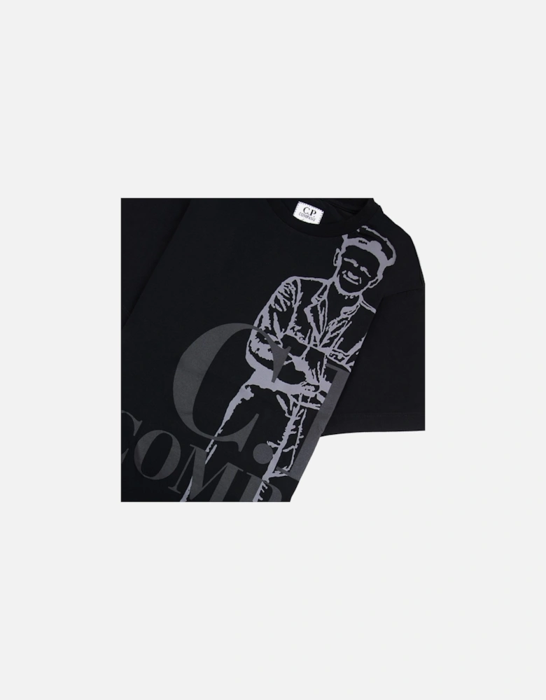 Undersixteen 30/1 Maxi Logo T Shirt Black 999