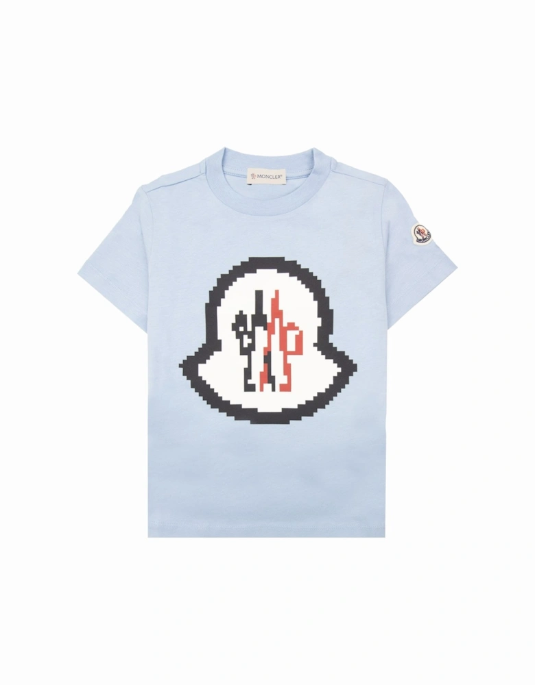 Junior Logo Motive T Shirt Light Blue 71p