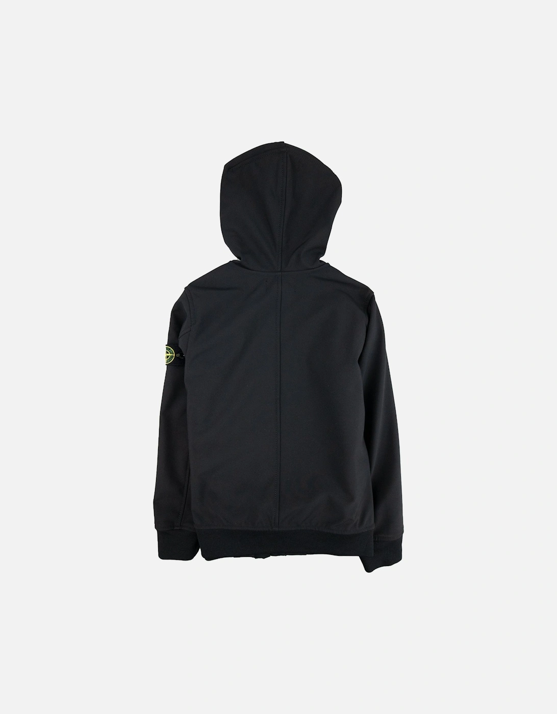 Junior Compass Hooded Woven Jacket Black V0029