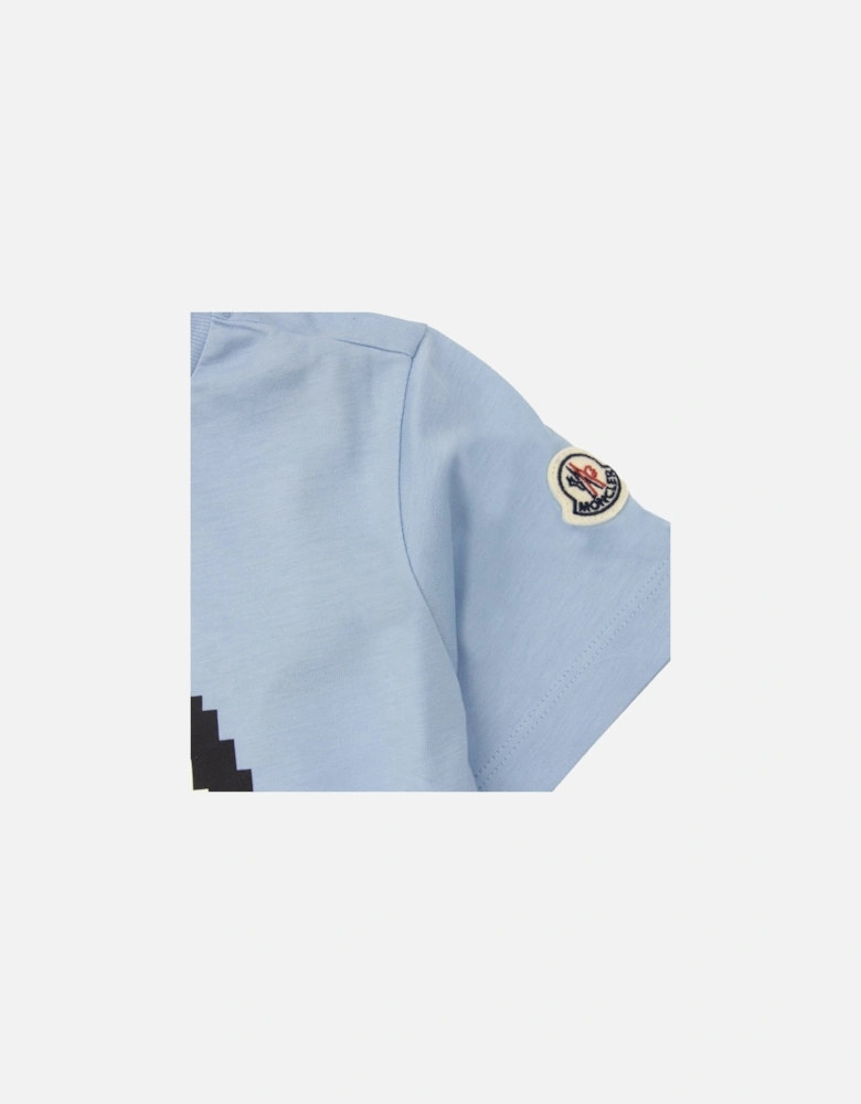 Junior Logo Motive T Shirt Light Blue 71p