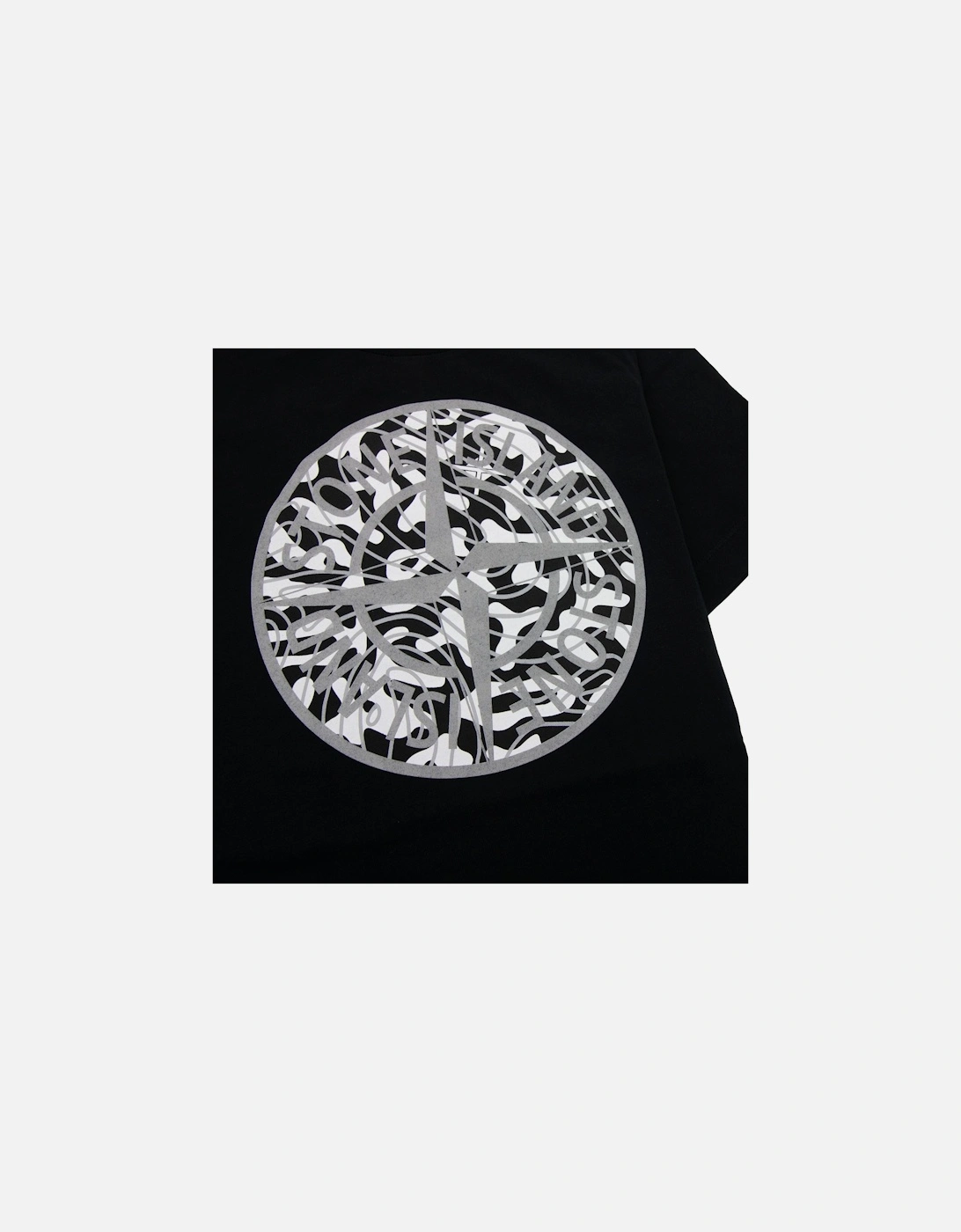 Junior 21071 Camo Reflective Logo T Shirt Black V0029