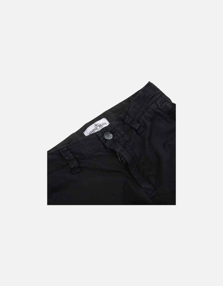 Junior 30410 Garment Dyed Heavy Stretch Cargo Pants Black V0129