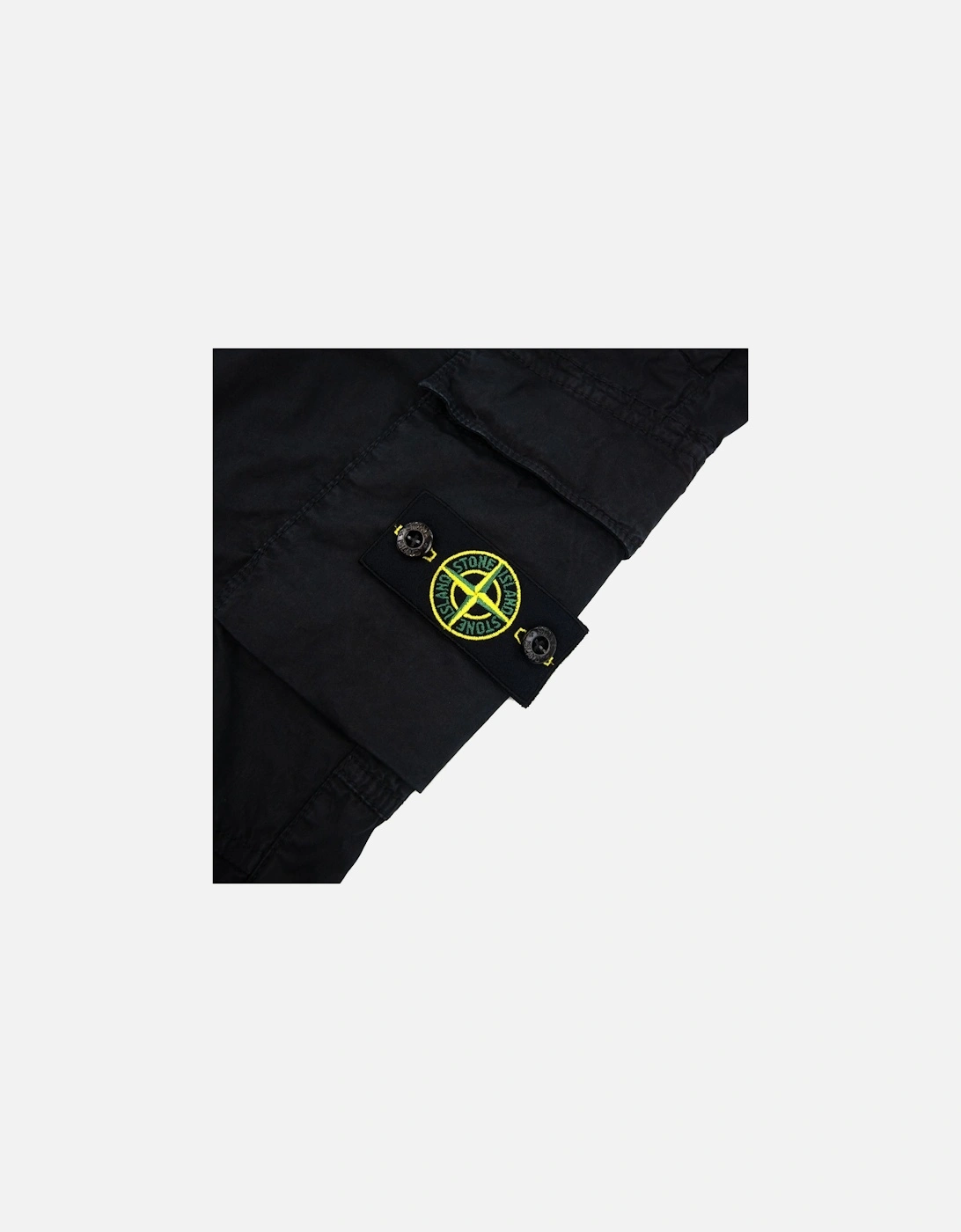 Junior 30410 Garment Dyed Heavy Stretch Cargo Pants Black V0129