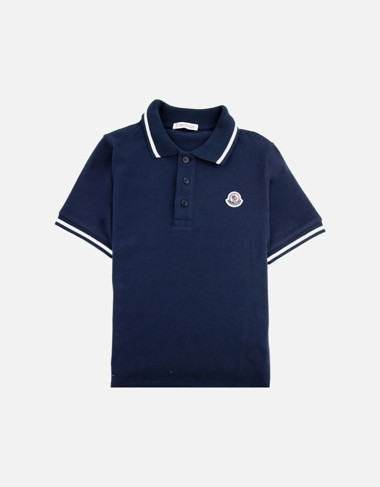 Junior Maglia Manica Short Sleeve Polo Navy 773