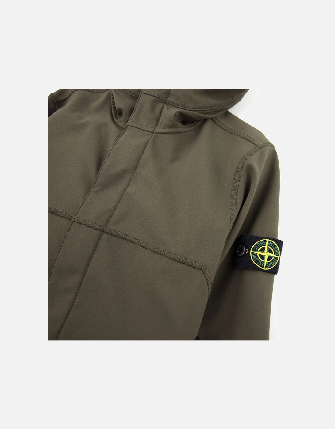 Junior 40234 Concealed Zip Soft Shell Jacket Khaki V0054