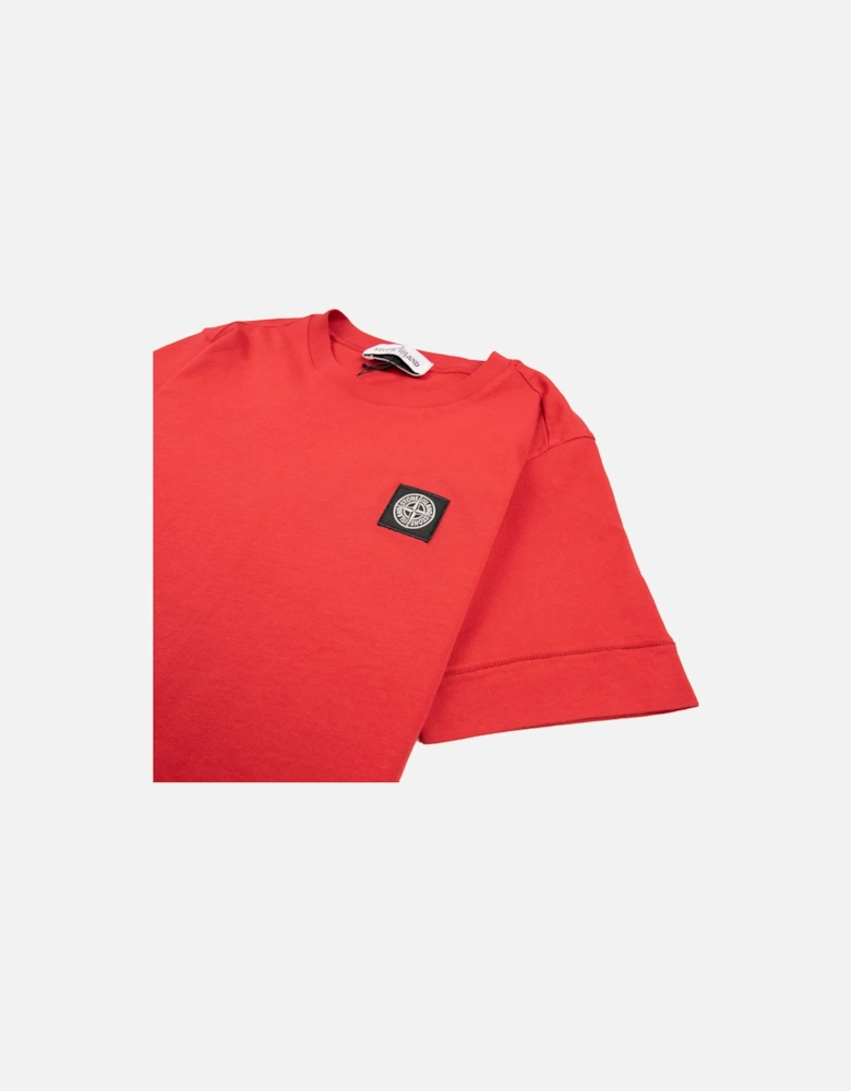 Junior Patch Logo T-Shirt Red