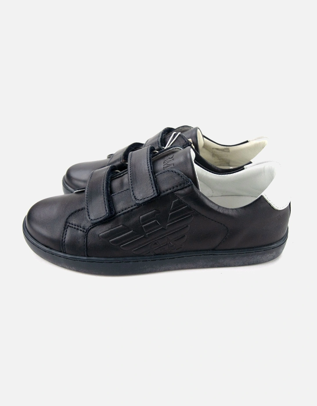 Junior Log Ace Leather Sneakers Black, 3 of 2