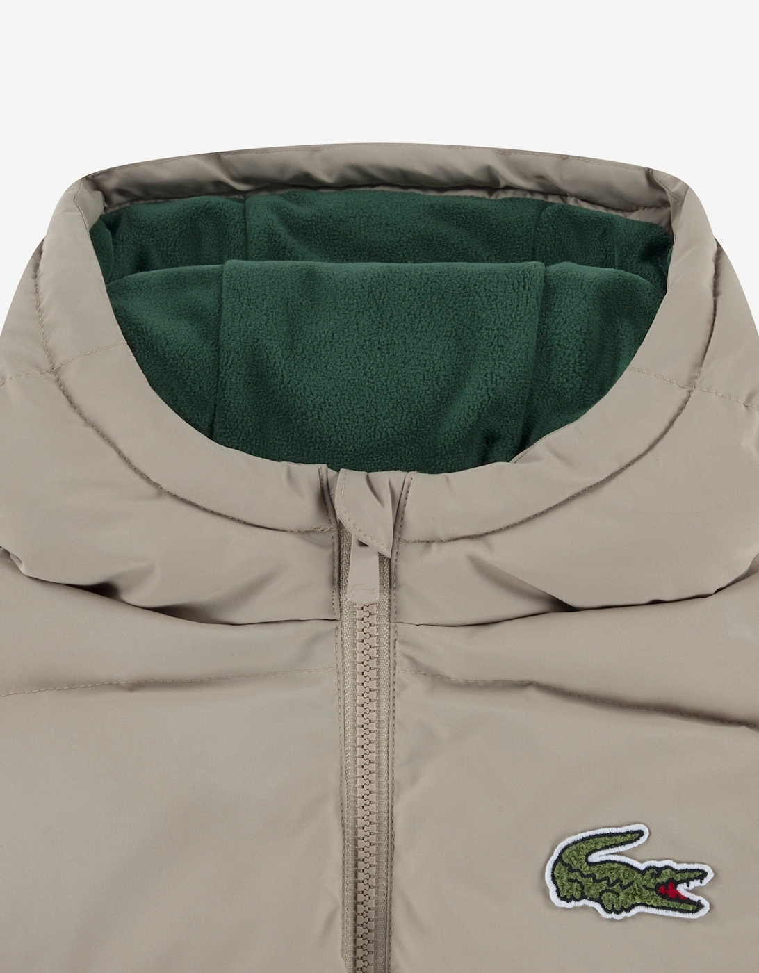 Kids Logo Puffer Jacket in Beige