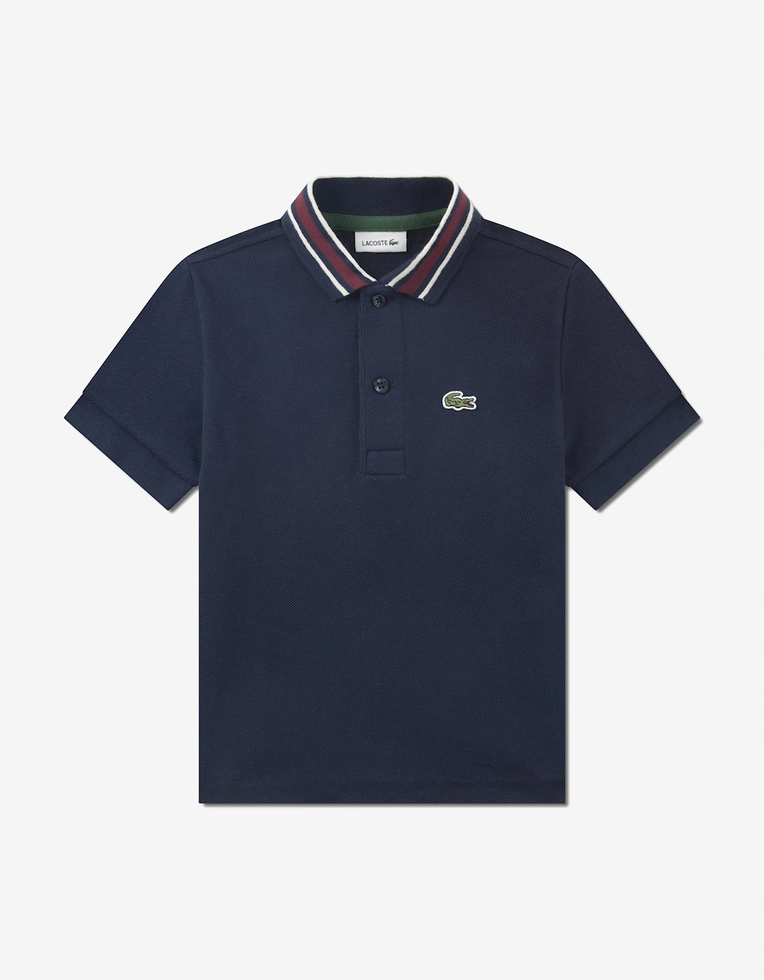 Boys Petit Pique Polo Shirt in Navy, 5 of 4
