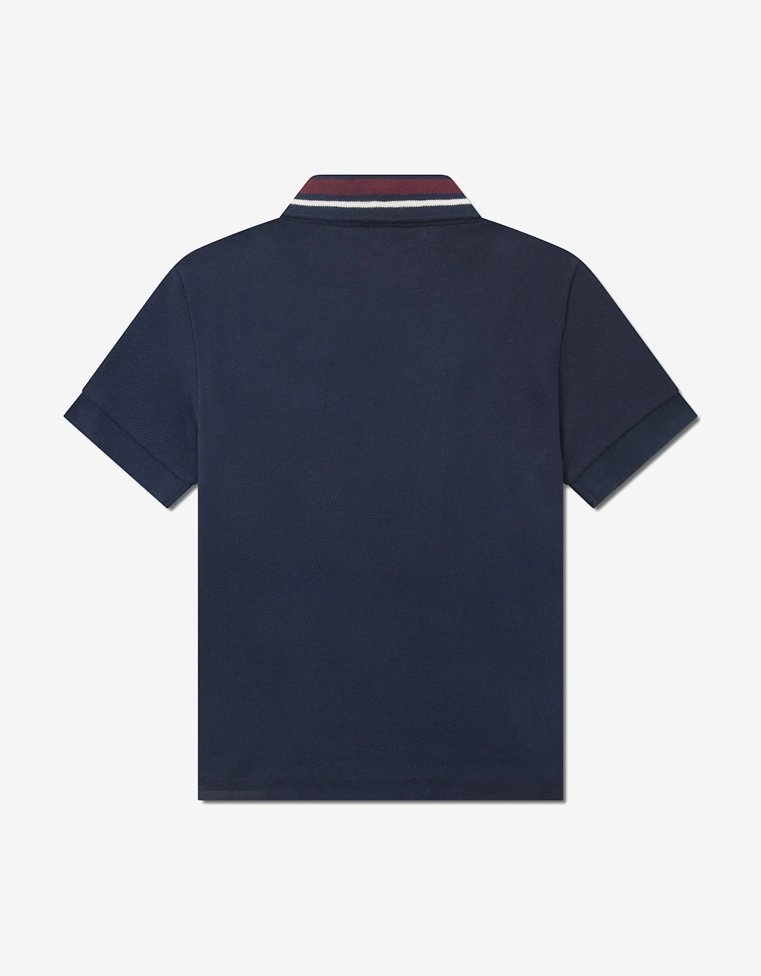 Boys Petit Pique Polo Shirt in Navy