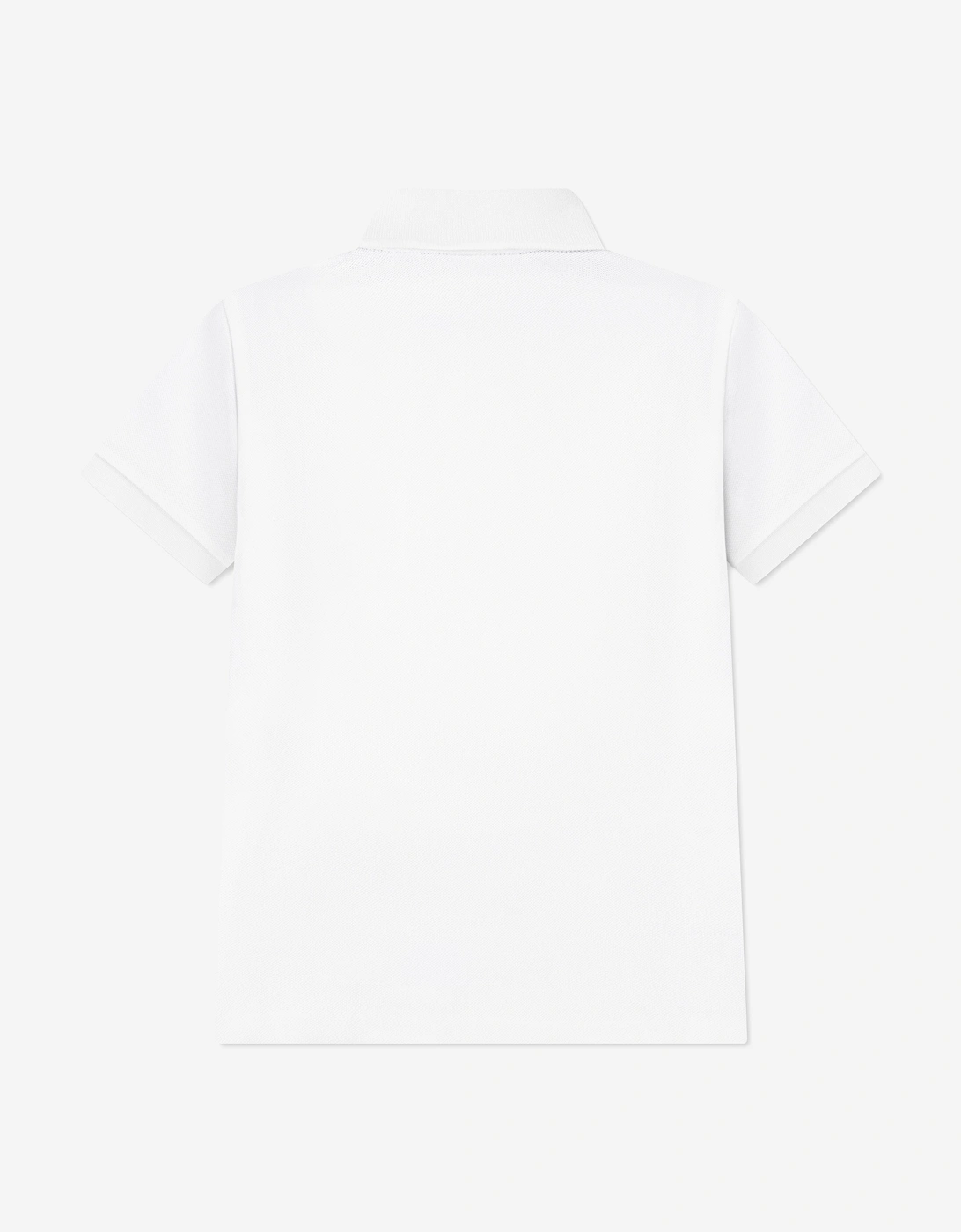 Boys Petit Pique Icon Polo Shirt in White
