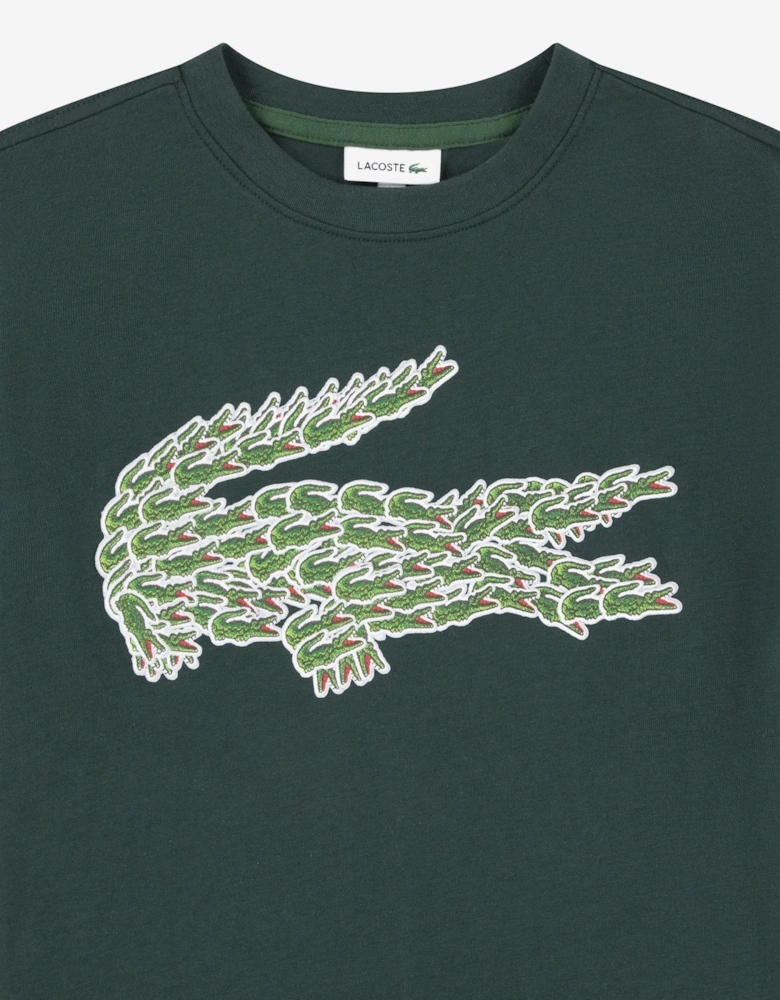 Boys Multi Croco T-Shirt in Green
