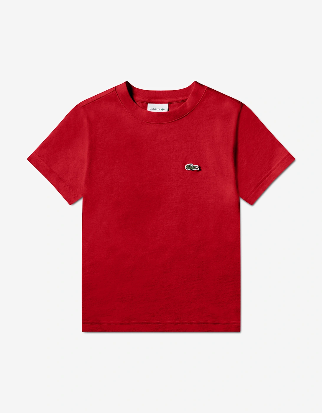 Lacoste Boys Red 'S Logo T-Shirt In - Size: 14 Years Kids