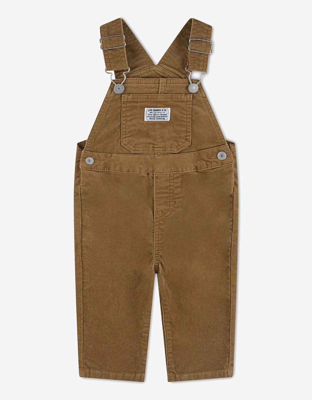 Baby Boys Corduray Dungarees in Brown, 6 of 5