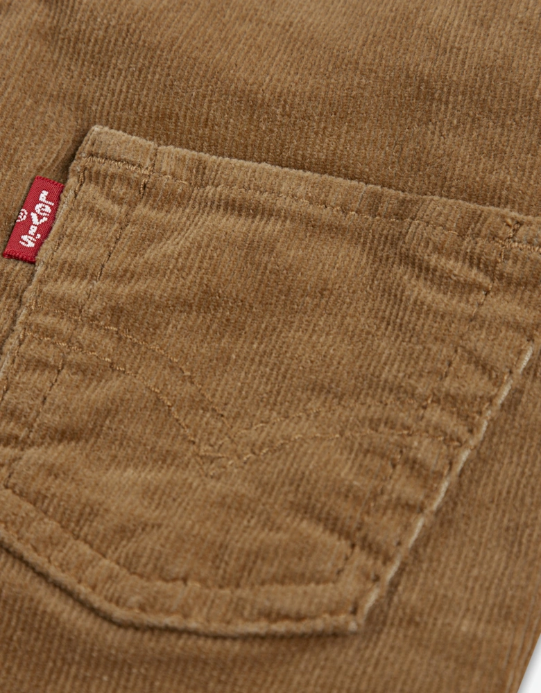 Baby Boys Corduray Dungarees in Brown