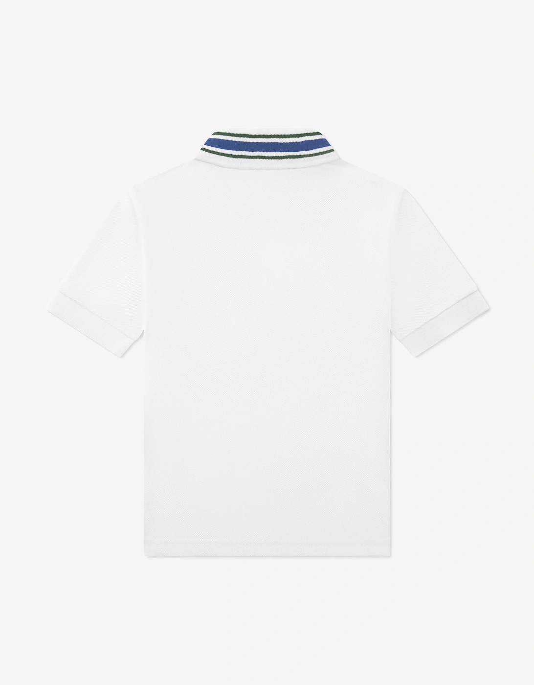 Boys Petit Pique Polo Shirt in White