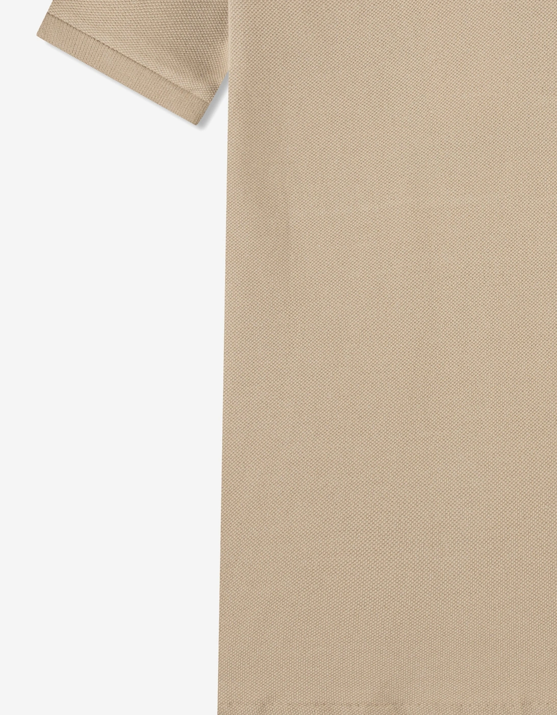Boys Petit Pique Polo Shirt in Beige
