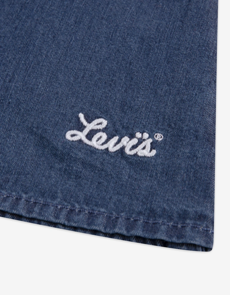 Baby Girls Wild West Ruffle Dress in Navy