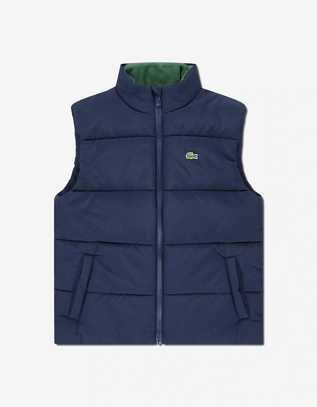 Girl's Lacoste Kids Padded Gilet in Navy - Blue - Size: 7 years