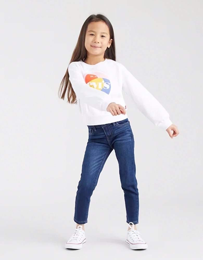 Girls 710 Super Skinny Jeans in Blue