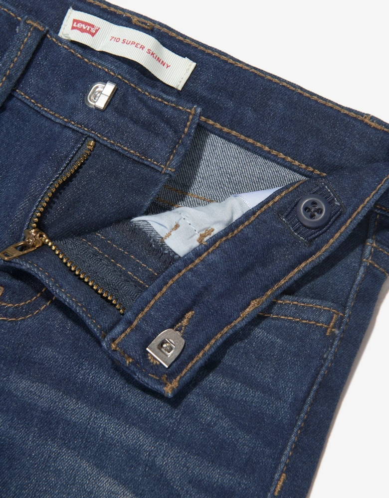Girls 710 Super Skinny Jeans in Blue
