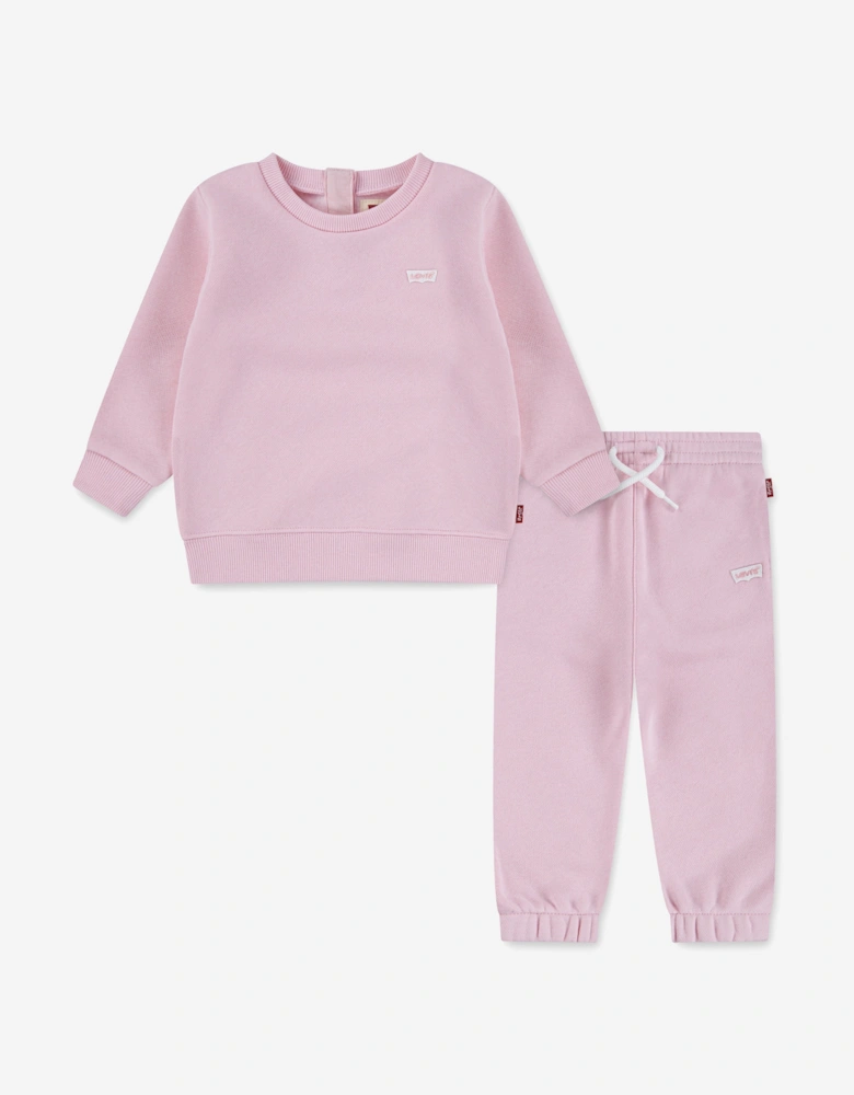 Baby Girls Logo Tracksuit in Pink
