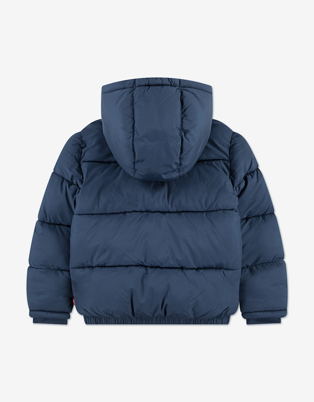 Boys Logo Puffer Jacket in Navy