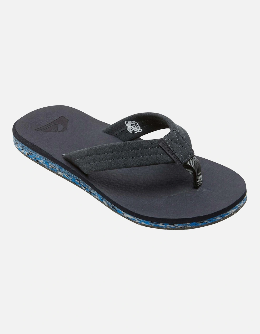 Mens Carver Suede Flip Flops, 2 of 1