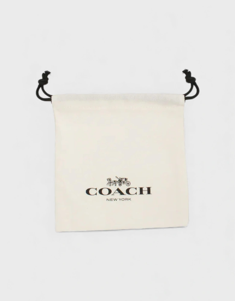 Signature Quilted C Tag Pendant Necklace Metal