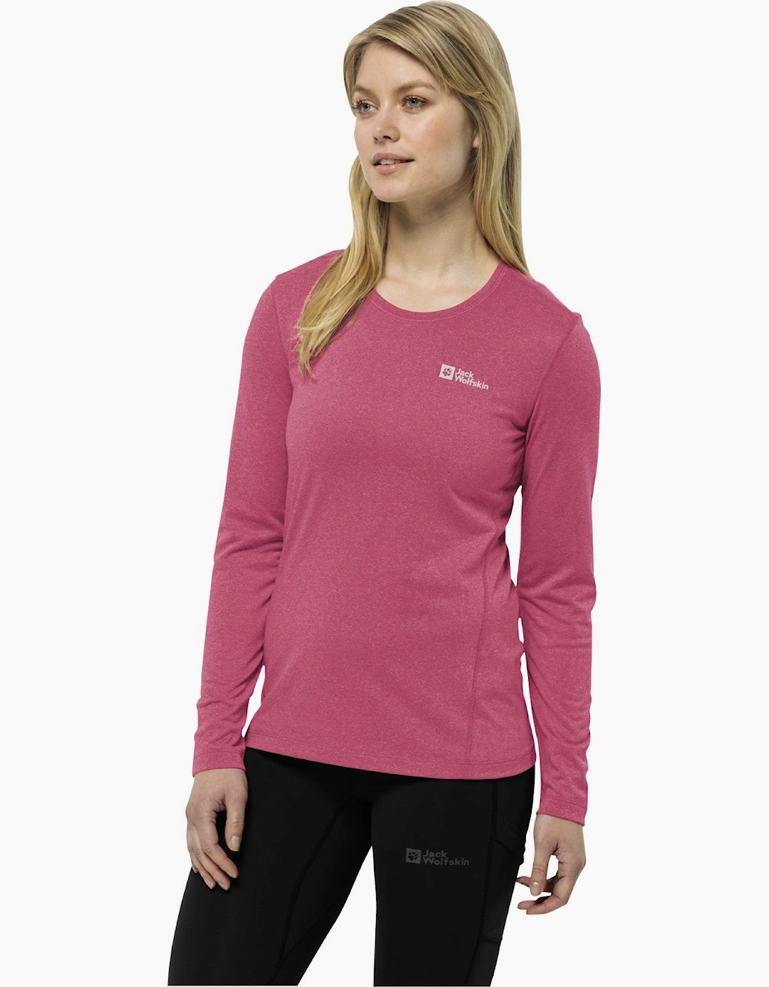 Jack Wolfskin Women's Jack Wolfskin Womens Sky Thermal Long Sleeve T-Shirt - Pink