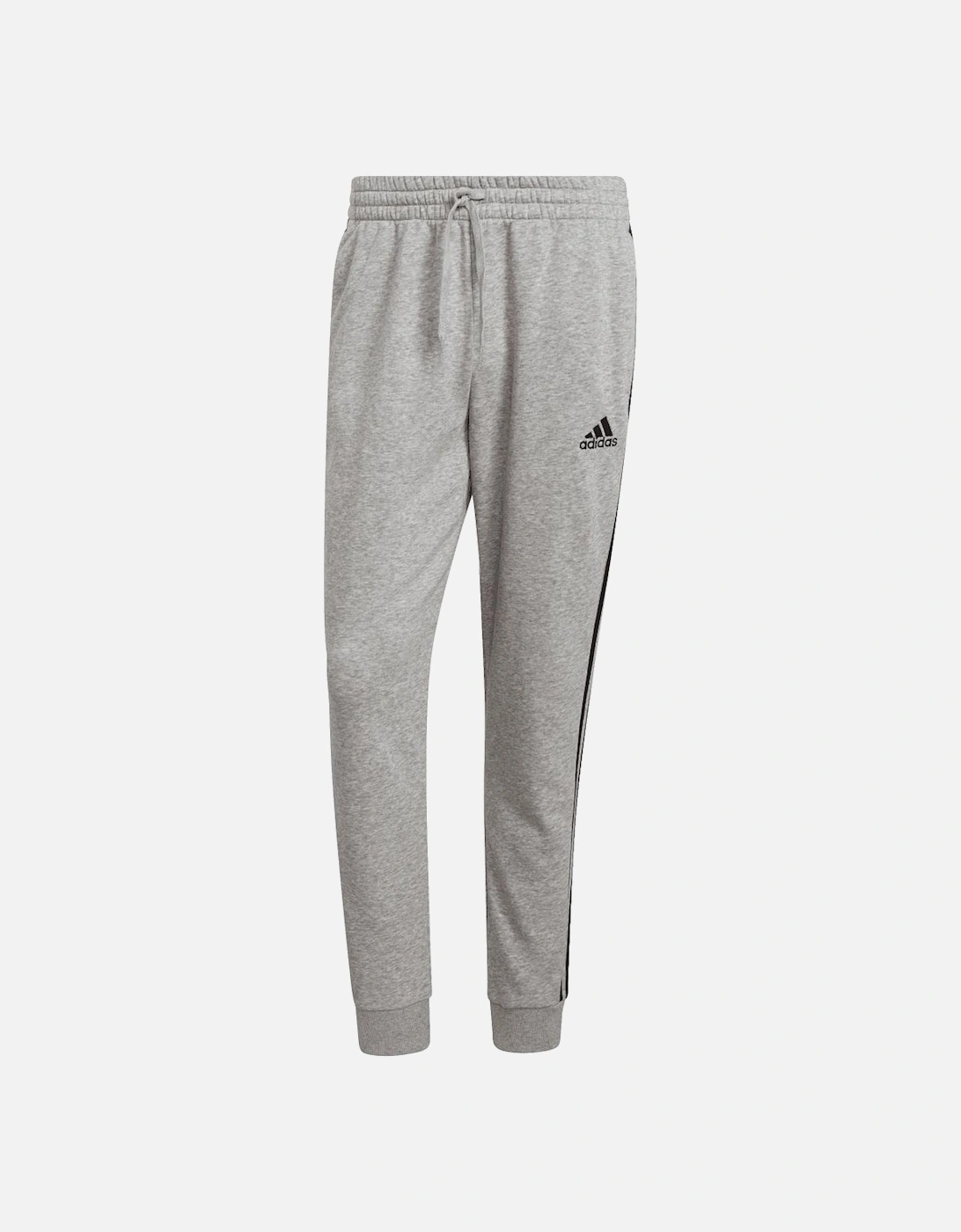 Essentials Fleece Tapered Cuff 3 Stripes Joggers - Essentials Tapered Cuff 3-Stripes Joggers, 5 of 4