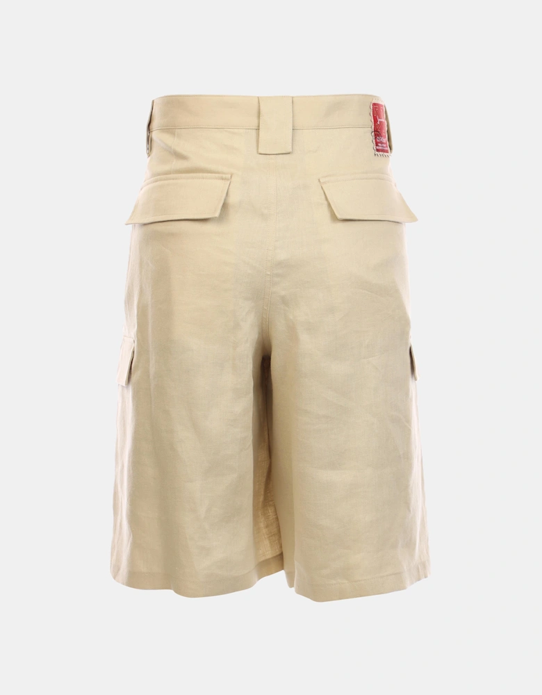 Linen Cargo Shorts