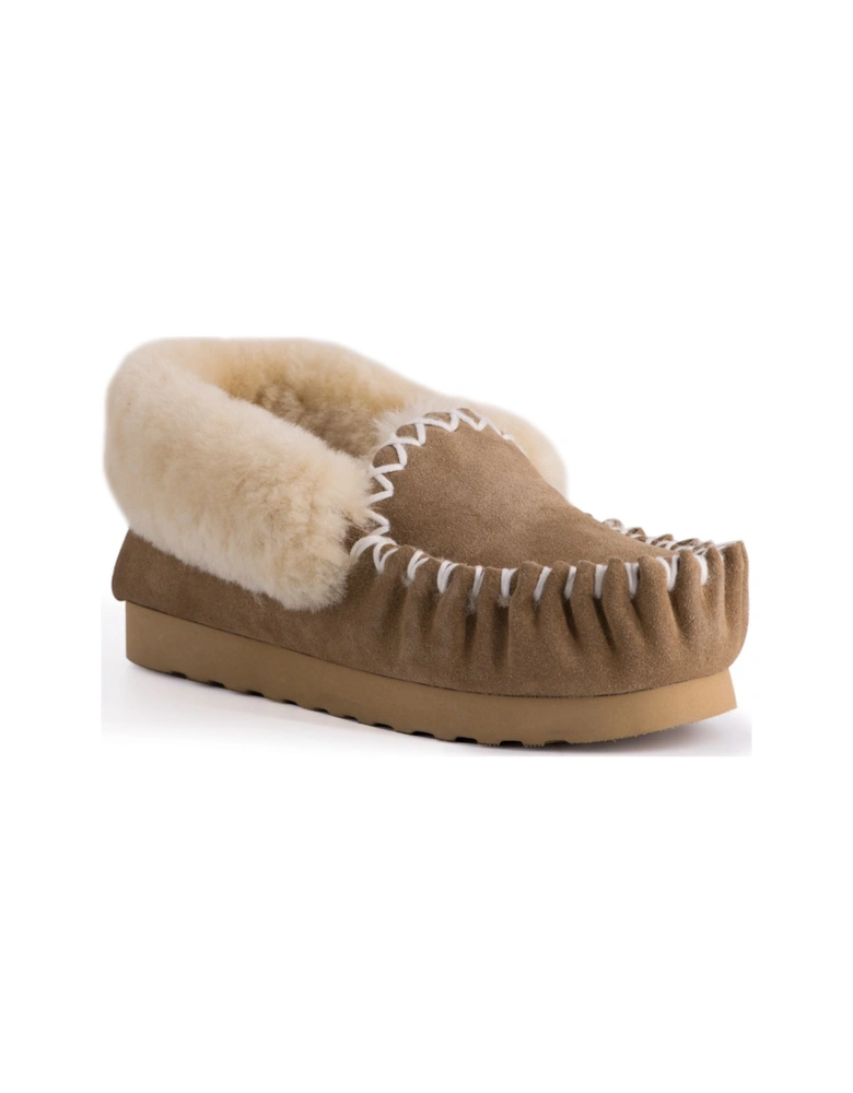 Hand Stitched  Sheepskin Moccasin