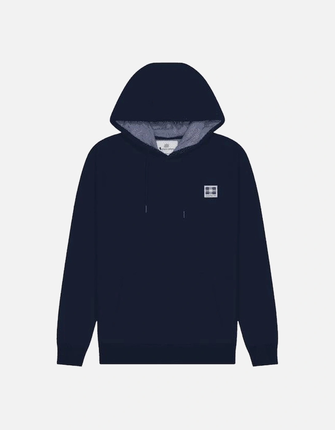 Taped Shoulder Navy Zip Hoodie, 2 of 1