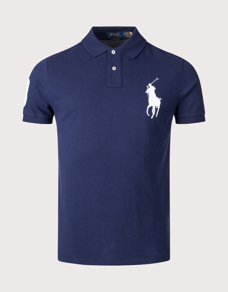 Custom Slim Fit Big Pony Mesh Polo Shirt