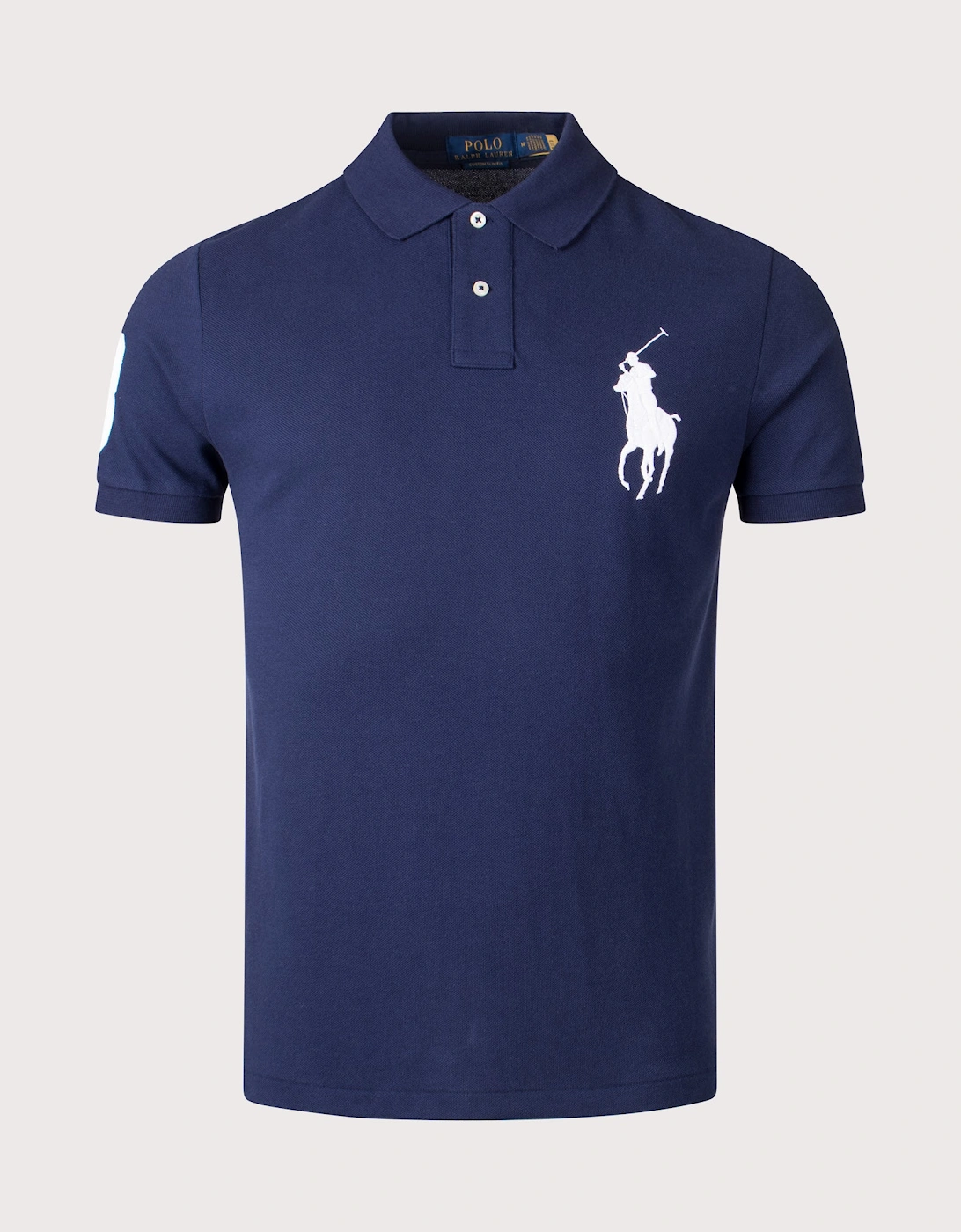 Custom Slim Fit Big Pony Mesh Polo Shirt