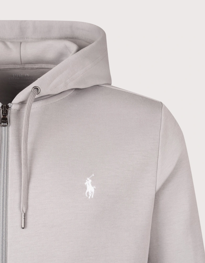 Zip Through Double Knit Hoodie