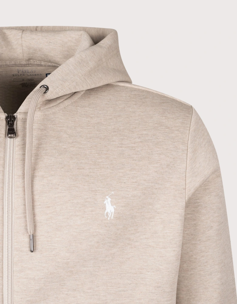 Zip Through Double Knit Hoodie